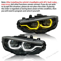 Phares LED BMW Série 4 F32 F82 F36 M4 2013-2020 - détail du montage - Becquet Voiture