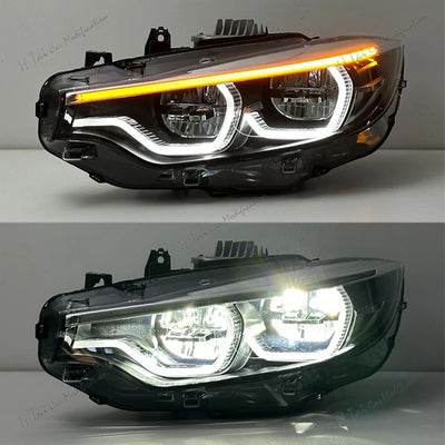 Phares LED BMW Série 4 F32 F82 F36 M4 2013-2020 - packshot studio - Becquet Voiture