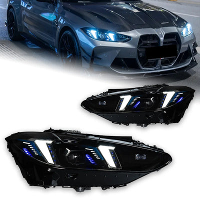 Phares LED BMW Série 4 G22 G82 G23 2020-2023 - vue de face - Becquet Voiture