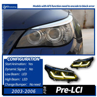 Phares LED BMW Série 5 E60 2003-2010 - détail du montage - Becquet Voiture