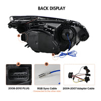 Phares LED BMW Série 5 E60 E61 2005-2010 - packshot studio - Becquet Voiture