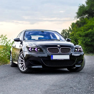 Phares LED BMW Série 5 E60 E61 2005-2010 - vue de profil - Becquet Voiture
