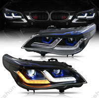 Phares LED BMW Série 5 E60 E61 M5 DRL 2003-2010 - vue de face - Becquet Voiture