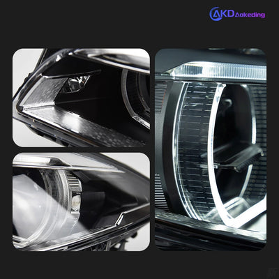 Phares LED BMW Série 5 F10 F11 2010-2017 - installé sur véhicule - Becquet Voiture