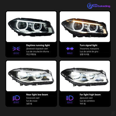 Phares LED BMW Série 5 F10 F11 2010-2017 - vue arrière - Becquet Voiture