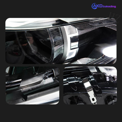 Phares LED BMW Série 5 F10 F18 2011-2017 - installé sur véhicule - Becquet Voiture