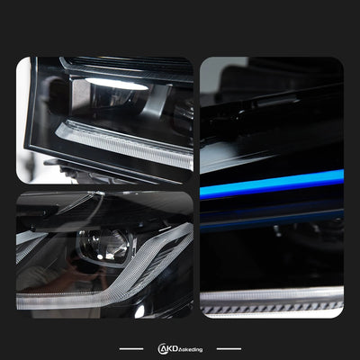 Phares LED BMW Série 5 G30 2018-2023 - installé sur véhicule - Becquet Voiture