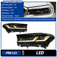 LED-Scheinwerfer BMW 5er G30 2018–2023 - Nahansicht - Becquet Voiture