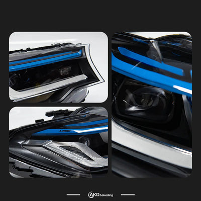 Phares LED BMW Série 5 G30 525i 530i 2018-2020 - installé sur véhicule - Becquet Voiture