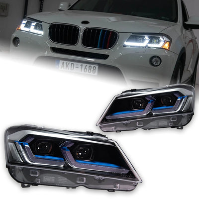 Phares LED BMW X3 F25 2010-2013 - vue de face - Becquet Voiture