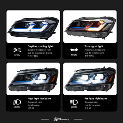 Phares LED BMW X3 F25 2010-2013 - vue de trois-quarts - Becquet Voiture