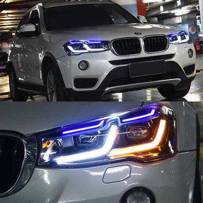 Phares LED BMW X3 F25 X4 F26 2010-2017 - installé sur véhicule - Becquet Voiture