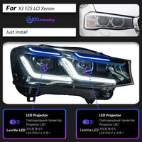 LED-Scheinwerfer BMW X3 F25 X4 F26 2014-2017 - Montagedetail - Becquet Voiture