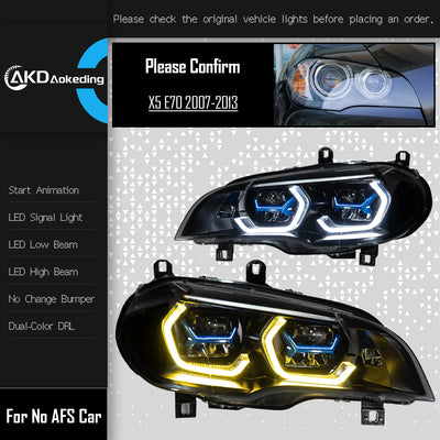 Phares LED BMW X5 E70 2007-2013 - détail du montage - Becquet Voiture