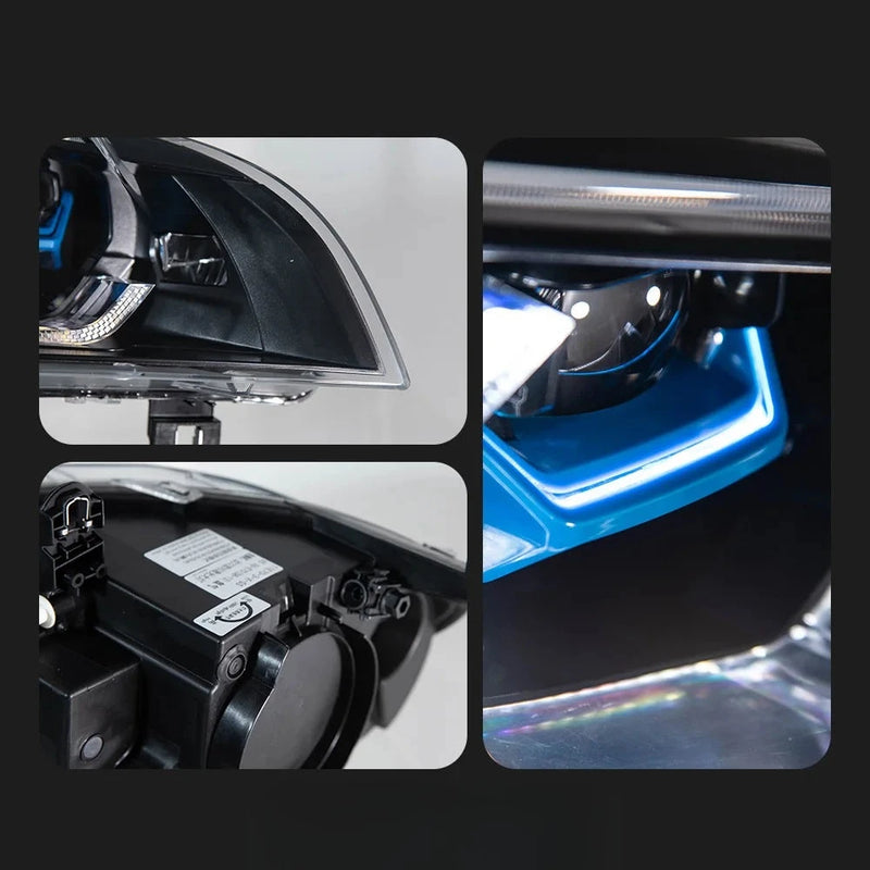 Phares LED BMW X5 E70 2007-2013 - installé sur véhicule - Becquet Voiture