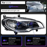 BMW X5 E70 2007-2013 LED Headlights Hella SG H7 Lens - fitting detail - Becquet Voiture