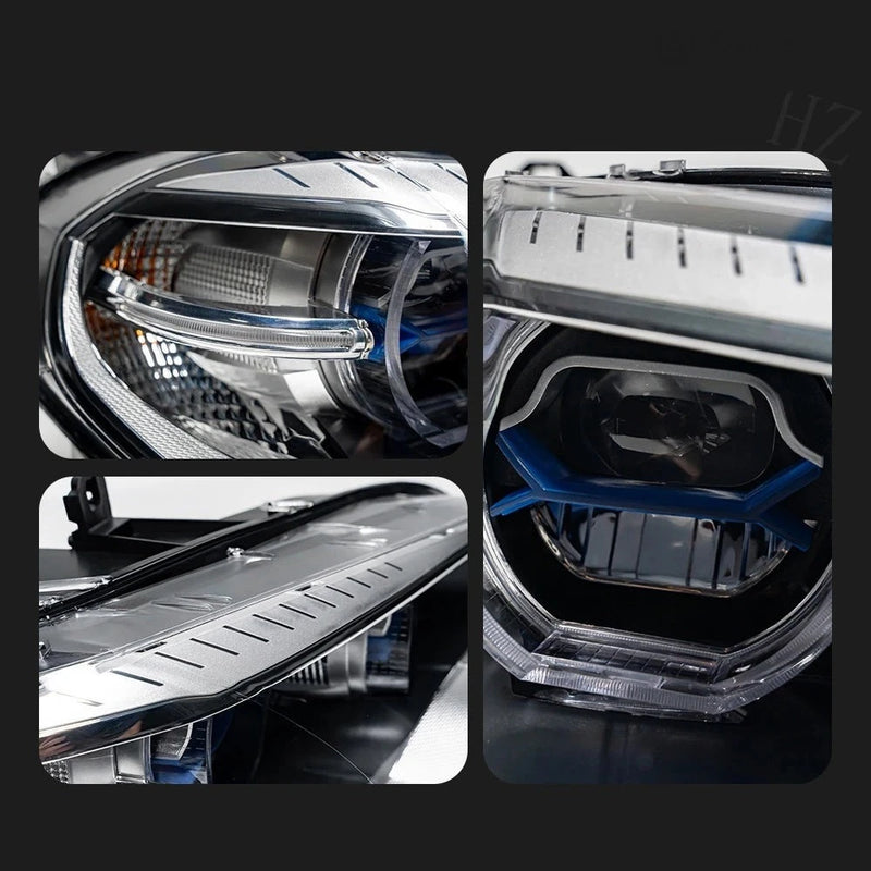BMW X5 E70 2007-2013 LED Headlights Hella SG H7 Lens - studio packshot - Becquet Voiture