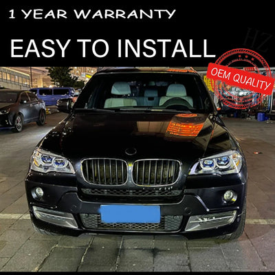 Phares LED BMW X5 E70 2007-2013 (réf. 2) - vue de profil - Becquet Voiture