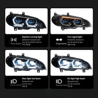 Phares LED BMW X5 E70 2007-2013 - vue arrière - Becquet Voiture