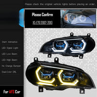 Phares LED BMW X5 E70 2007-2013 - vue rapprochée - Becquet Voiture