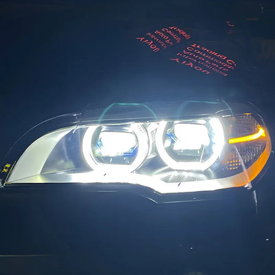 Phares LED BMW X5 E70 30i 35i 40i 2007-2013 Projecteur - installé sur véhicule - Becquet Voiture