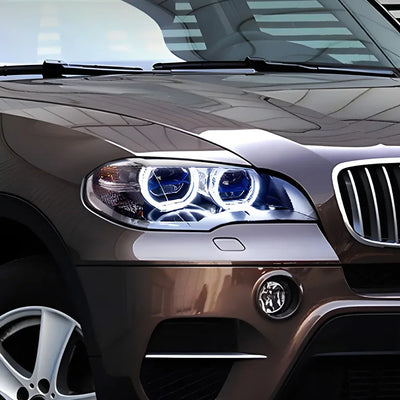 Phares LED BMW X5 E70 30i 35i 40i 2007-2013 Projecteur - vue arrière - Becquet Voiture