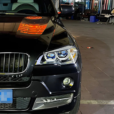 Phares LED BMW X5 E70 30i 35i 40i 2007-2013 Projecteur - vue de profil - Becquet Voiture
