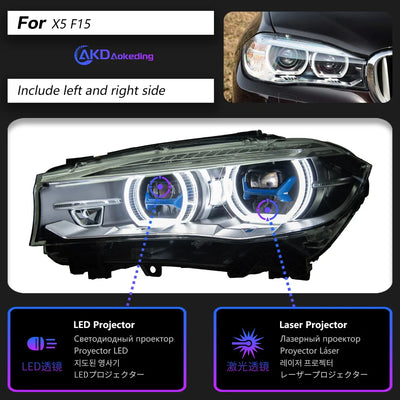 Phares LED BMW X5 F15 2014-2018 - détail du montage - Becquet Voiture