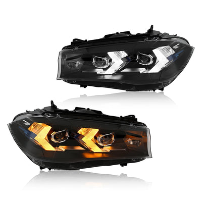 Phares LED BMW X5 F15 2014-2018 (Lentille Projecteur) - détail du montage - Becquet Voiture