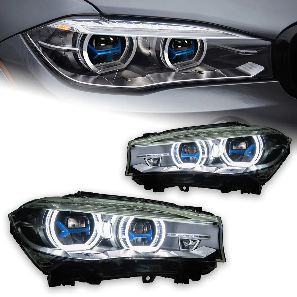 Phares LED BMW X5 F15 2014-2018 - vue de face - Becquet Voiture