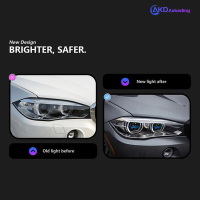 Phares LED BMW X5 F15 2014-2018 - vue de profil - Becquet Voiture