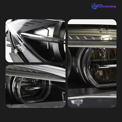 Phares LED BMW X5 F15 X6 F16 2014-2018 - installé sur véhicule - Becquet Voiture