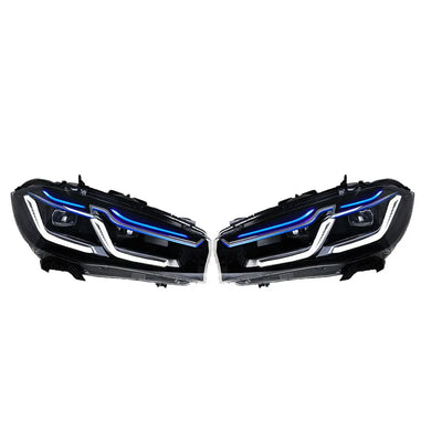 Phares LED BMW X5 F15 X6 F16 2014-2018 (réf. 2) - détail du montage - Becquet Voiture