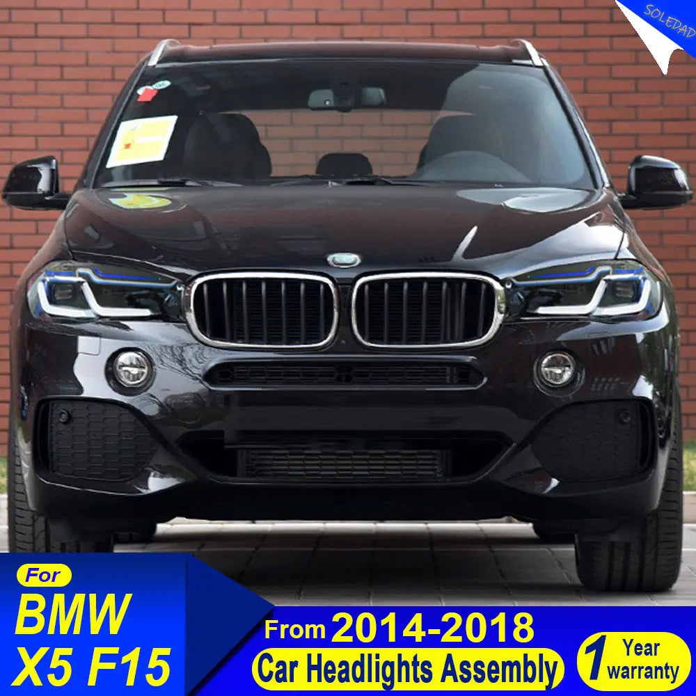 Phares LED BMW X5 F15 X6 F16 2014-2018 (réf. 2) - vue de face - Becquet Voiture