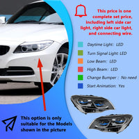 Phares LED BMW Z4 2009-2015 - vue de profil - Becquet Voiture