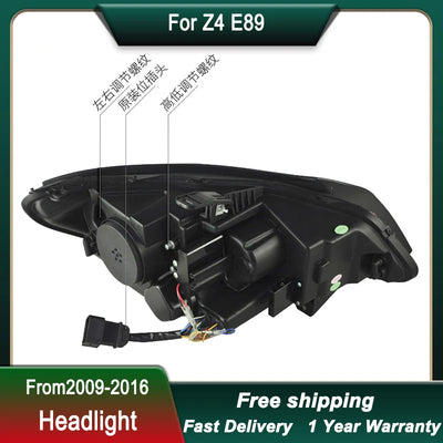 Phares LED BMW Z4 E89 2009-2016 - vue de trois-quarts - Becquet Voiture
