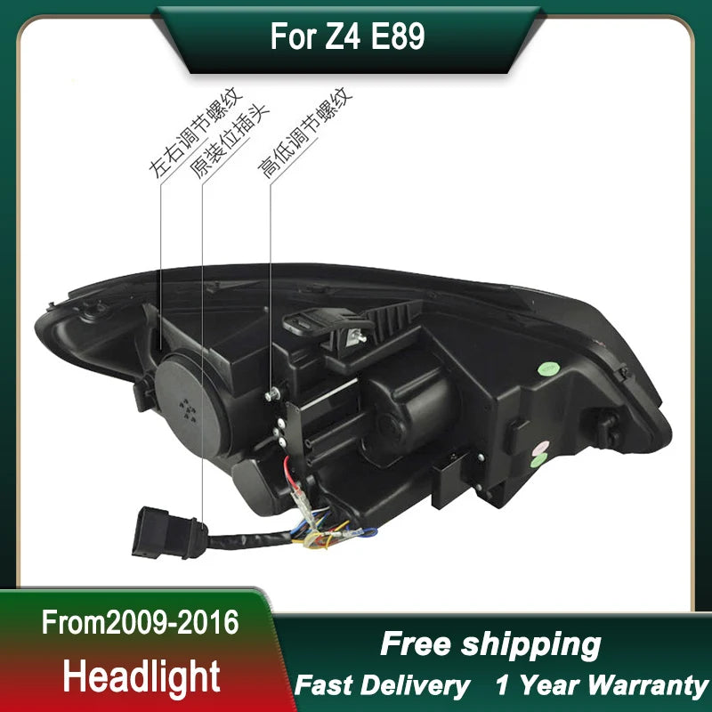 Phares LED BMW Z4 E89 2009-2016 - vue de trois-quarts - Becquet Voiture