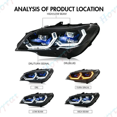 Phares LED BMW Z4 E89 Convertible DRL Clignotants - installé sur véhicule - Becquet Voiture