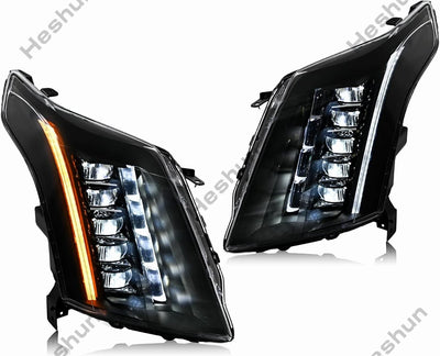 Phares LED Cadillac SRX 2010-2016 - détail du montage - Becquet Voiture