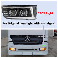 24V LED Headlights for Mercedes Actros and Axor Trucks - fitting detail - Becquet Voiture