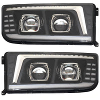 24V LED Headlights for Mercedes Actros and Axor Trucks - rear view - Becquet Voiture