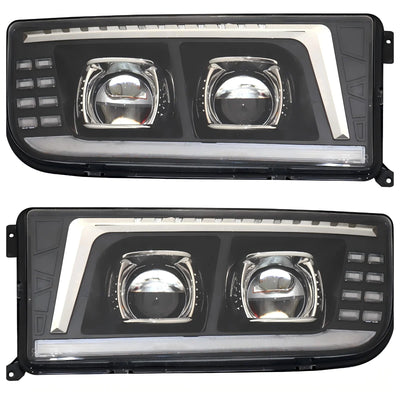 Phares LED Camion Mercedes Actros Axor 24V - vue arrière - Becquet Voiture