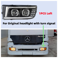 24V LED Headlights for Mercedes Actros and Axor Trucks - top view - Becquet Voiture