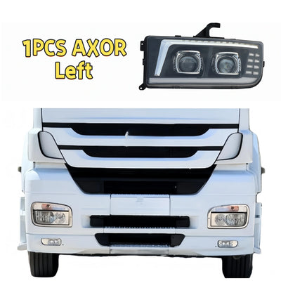 Phares LED Camion Mercedes Actros Axor 24V - vue de profil 2 - Becquet Voiture
