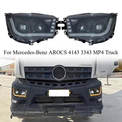 Phares LED Camion Mercedes AROCS 4143 3343 - vue de face - Becquet Voiture