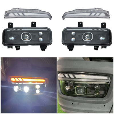 Phares LED Camion Mercedes-Benz Atego 24V - vue de profil - Becquet Voiture
