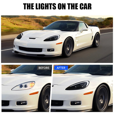 Phares LED Chevrolet Corvette C6 2005-2013 Signal Séquentiel - vue de profil - Becquet Voiture