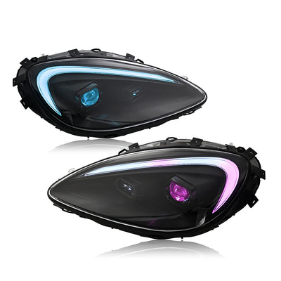 Phares LED Chevrolet Corvette C6 2005-2013 - vue rapprochée - Becquet Voiture