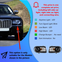 Phares LED Chrysler 300C Lentille Projecteur - détail du montage - Becquet Voiture