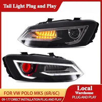 Phares LED Demon Eyes VW Polo MK5 6R 6C 2009-2017 - vue de face - Becquet Voiture